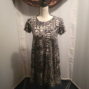 Lula Roe dress, black and white,  XXS